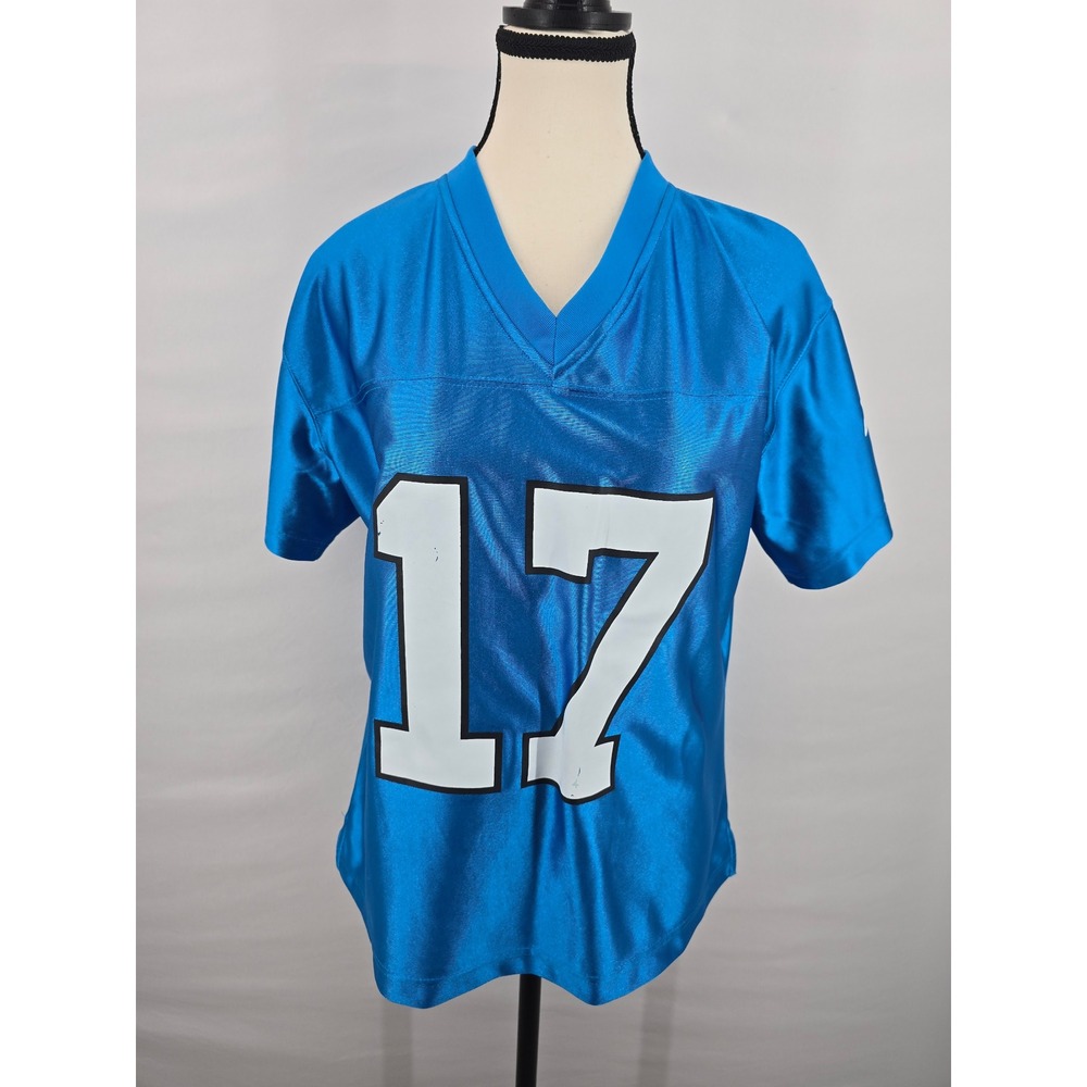 NFL Carolina Panthers Jake Delhomme 17 Jersey Womens Medium Blue Football Shirt